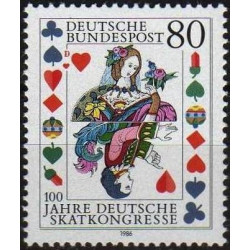 Vokietijos pašto ženklai (1986). Kortų žaidimas