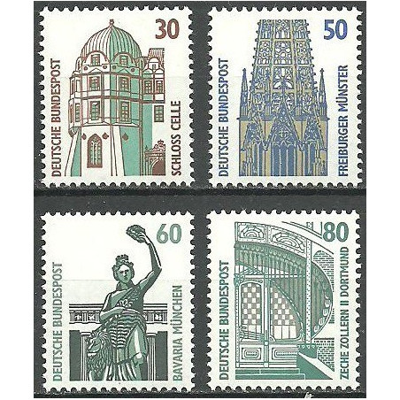 Vokietijos pašto ženklai (1987). Standartinė serija (turizmas)