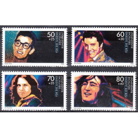 Germany stamps (1988) for sale. Legends of Pop and Rock music