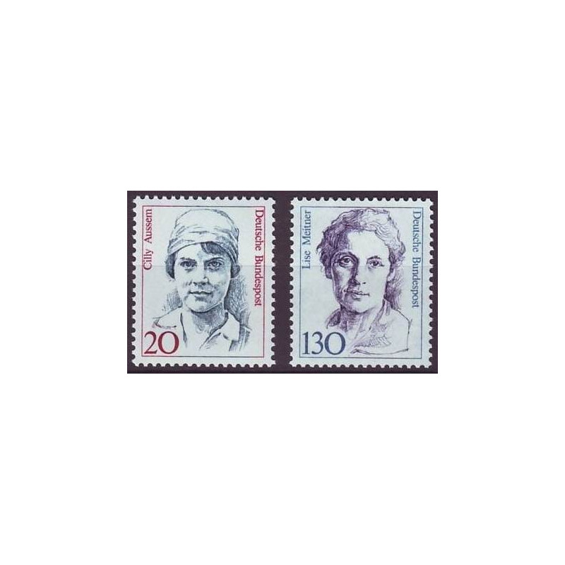 Vokietijos pašto ženklai (1988). Žymūs žmonės