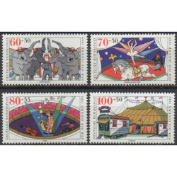Vokietijos pašto ženklai (1989). Cirkas