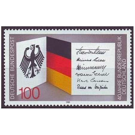 Vokietijos pašto ženklai (1989). Nacionaliniai simboliai