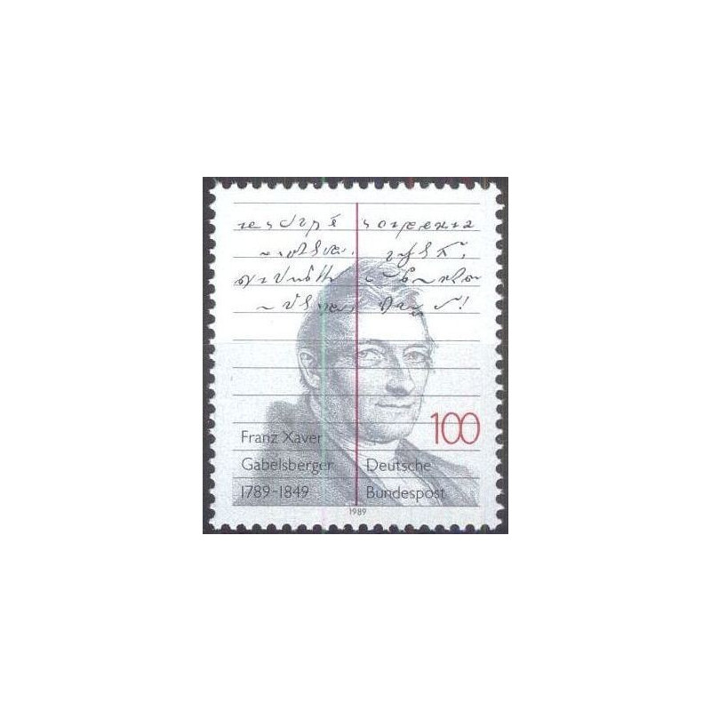 Vokietijos pašto ženklai (1989). Žymūs žmonės