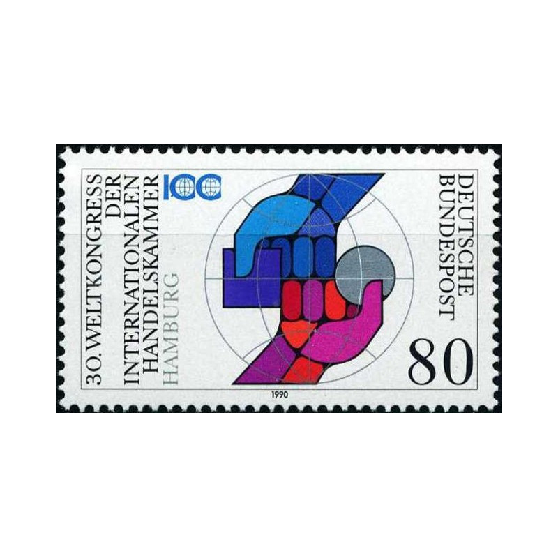 Vokietijos pašto ženklai (1990). Pramonės ir prekybos rūmai