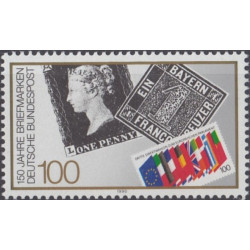 Vokietijos pašto ženklai (1990). Pašto ženklui - 150 metų