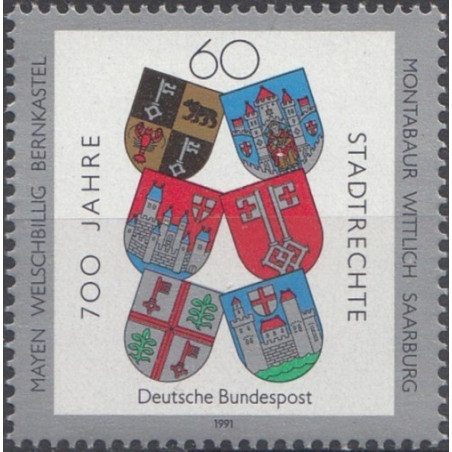 Germany stamps (1991) for sale. Coats of arms