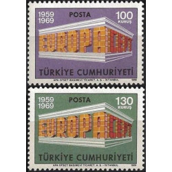 Turkijos pašto ženklai (1969) - Fantastiškos Europa ženklų kainos‎