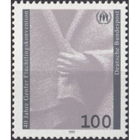 Vokietijos pašto ženklai (1991). Pabėgėlių konvencija