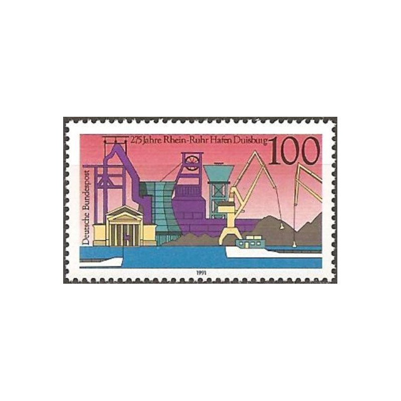 Vokietijos pašto ženklai (1991). Duisburgo uostas