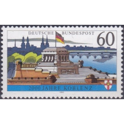 Vokietijos pašto ženklai (1992). Koblenco miestui 2000 metų