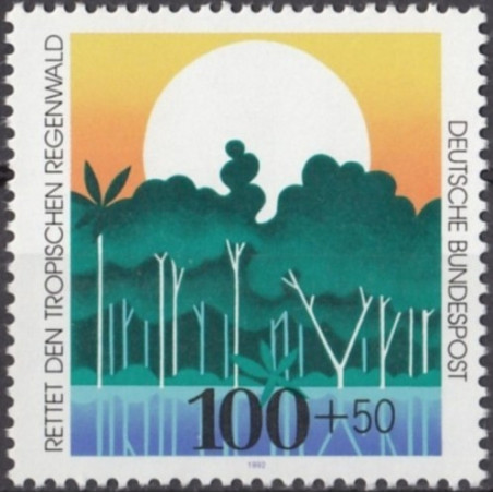 Vokietijos pašto ženklai (1992). Tropikų miškai