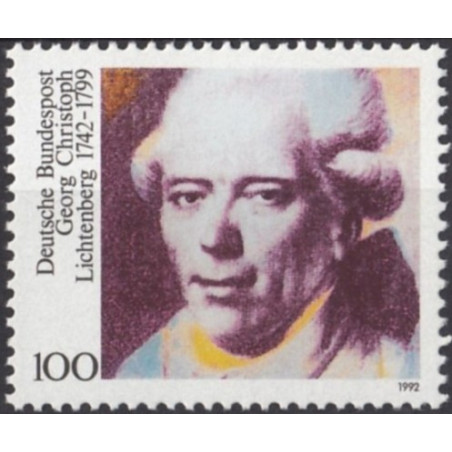 Vokietija 1992. Georgas Kristofas Lichtenbergas (rašytojas, fizikas)