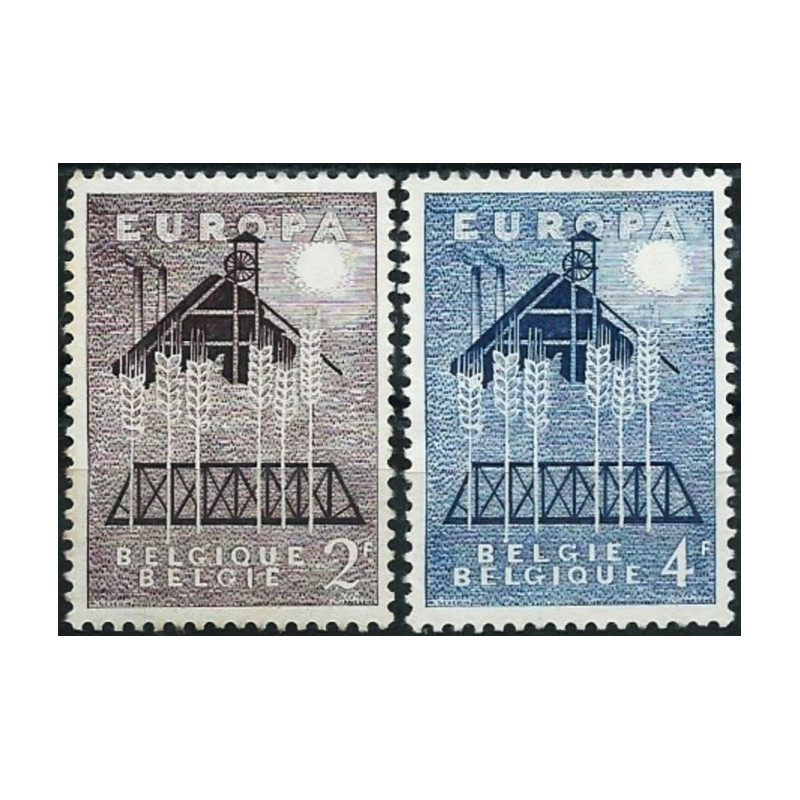 Belgijos pašto ženklai (1957) - Fantastiškos Europa ženklų kainos