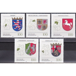 Vokietijos pašto ženklai (1993). Vokietijos žemių herbai