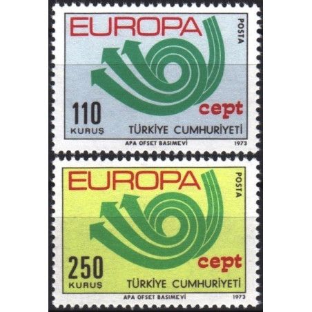 Turkijos pašto ženklai (1973) - Fantastiškos Europa ženklų kainos‎