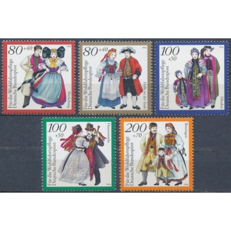 Vokietijos pašto ženklai (1994). Nacionaliniai kostiumai