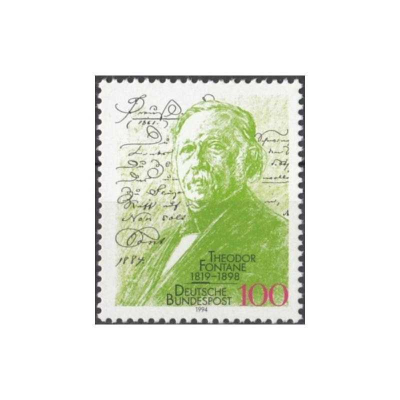 Vokietijos pašto ženklai (1994). Teodoras Fontane (rašytojas)