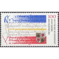 Vokietijos pašto ženklai (1995). Maklenburgo miestui 1000 metų