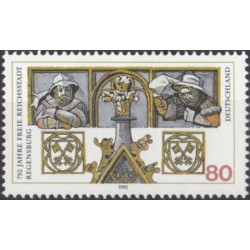 Vokietijos pašto ženklai (1995). Miestų istorija (Regensburgas)