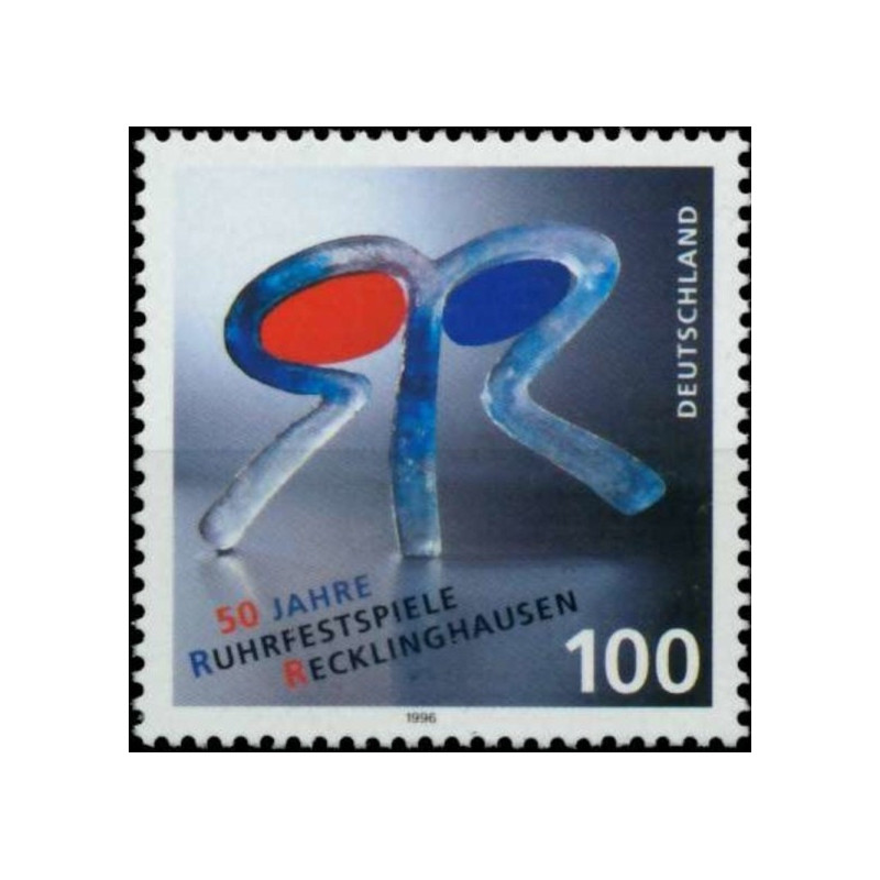 Vokietijos pašto ženklai (1996). Reklinghauzeno teatrų festivalis
