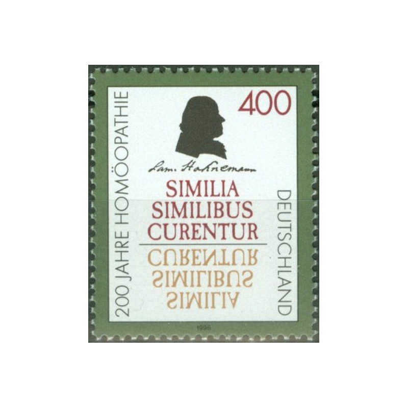 Vokietija 1996. Samuelis Hanemanas (Homeopatijos pradininkas)
