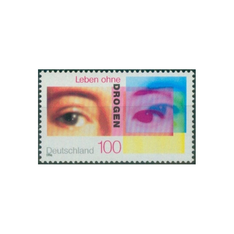 Vokietijos pašto ženklai (1996). Narkomanijos prevencija