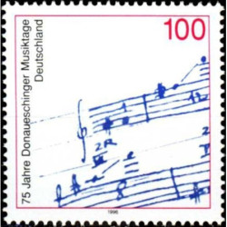 Vokietijos pašto ženklai (1996). Donauešingeno muzikos festivalis