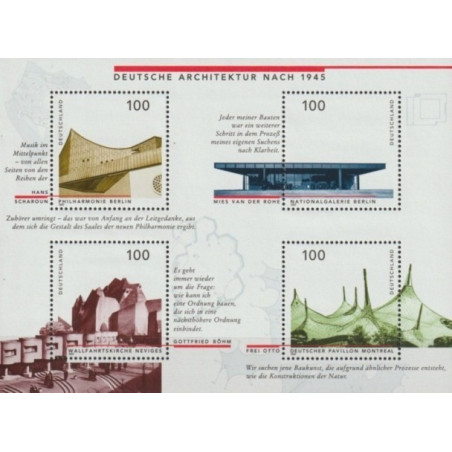 Vokietijos pašto ženklai (1997). Šiuolaikinė architektūra