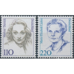 Vokietijos pašto ženklai (1997). Žymios moterys