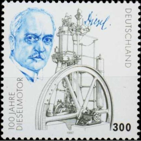 Germany stamps (1997) for sale. Rudolf Diesel (German inventor)