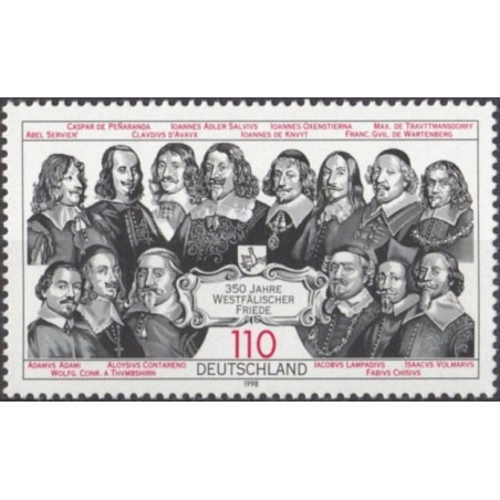 Vokietijos pašto ženklai (1998). Vestfalijos taika