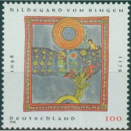 Vokietijos pašto ženklai (1998). Šv. Hildegarda iš Bingeno