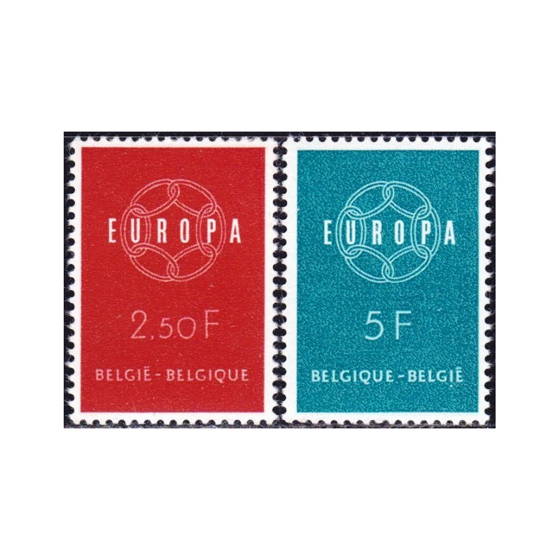 Belgijos pašto ženklai (1959) - Fantastiškos Europa ženklų kainos