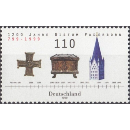 Vokietijos pašto ženklai (1999). Paderborno arkivyskupija