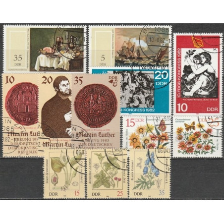 Rytų Vokietija 1982 - Štampuotų ženklų rinkinys