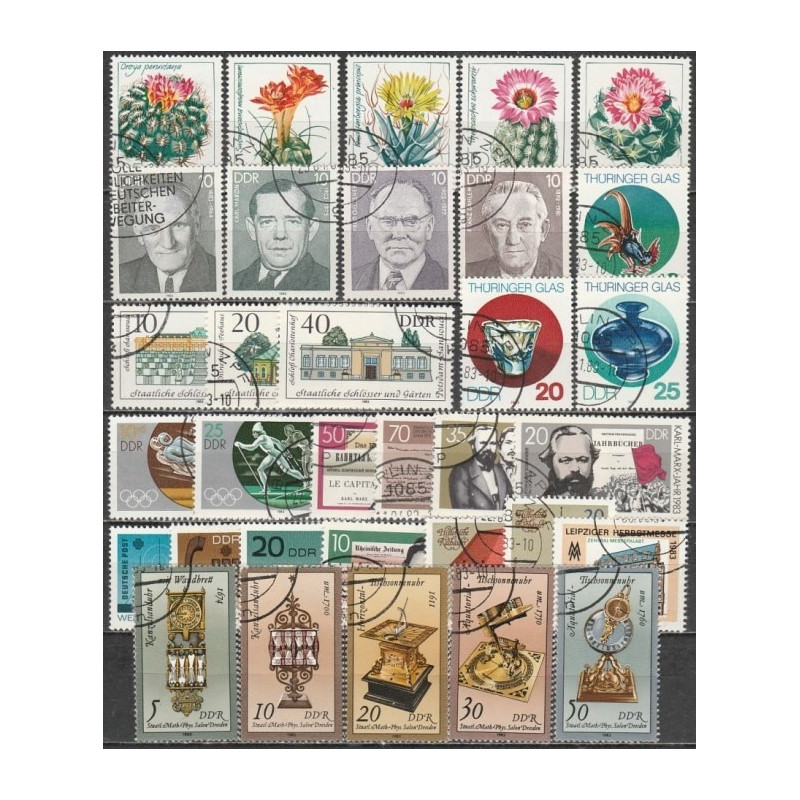 East Germany 1983 - Set of cancelled stamps