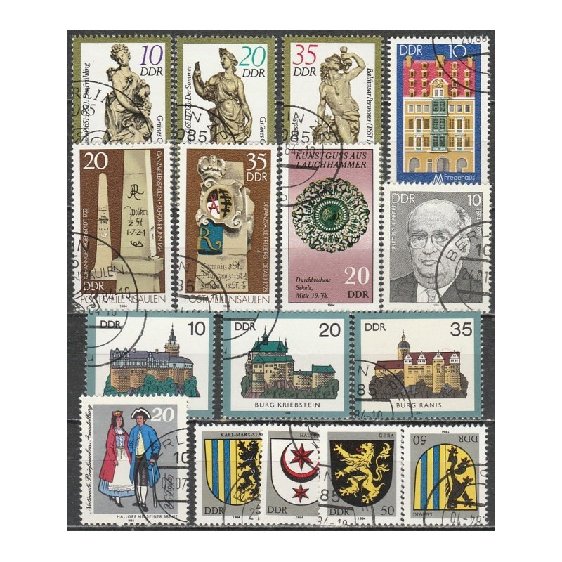 Rytų Vokietija 1984 - Štampuotų ženklų rinkinys