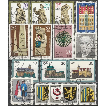 Rytų Vokietija 1984 - Štampuotų ženklų rinkinys