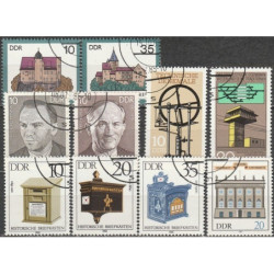 Rytų Vokietija 1985 - Štampuotų ženklų rinkinys