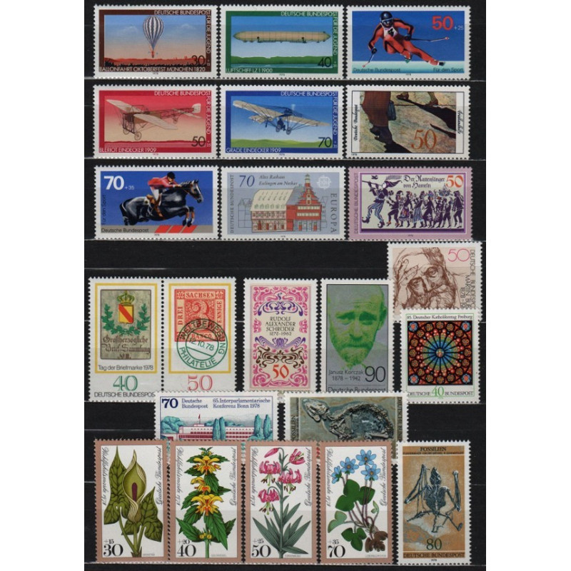 Germany 1978 - Set of 22 stamps