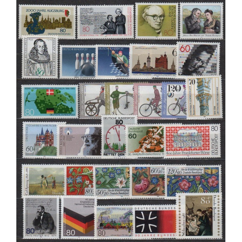 Vokietija 1985 - Metų rinkinys (30 ženklų)