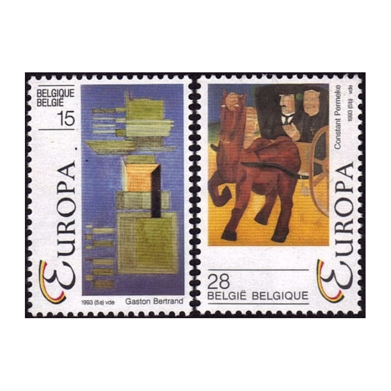 Belgijos pašto ženklai (1993). Šiuolaikinis menas: paveikslai