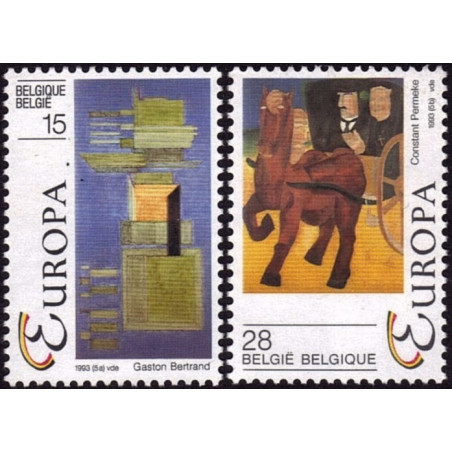 Belgijos pašto ženklai (1993). Šiuolaikinis menas: paveikslai