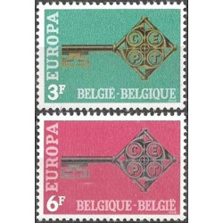 Belgijos pašto ženklai (1968) - Fantastiškos Europa ženklų kainos‎