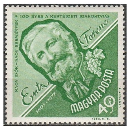 Vengrijos pašto ženklai (1963). Žymūs žmonės