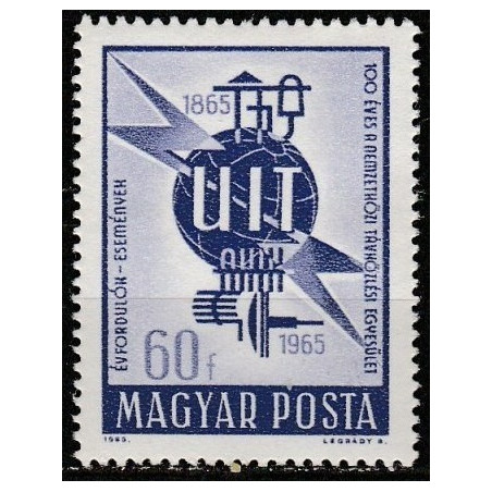 Vengrijos pašto ženklai (1965). Tarptautinė Telekomunikacijų Sąjunga