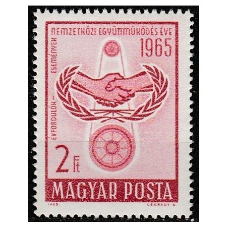Vengrijos pašto ženklai (1965). Tarptautiniai bendradarbiavimo metai