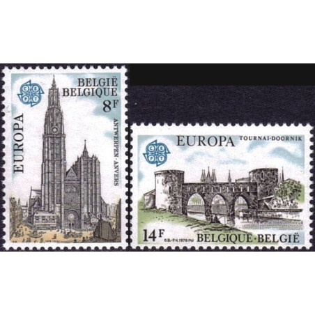 Belgijos pašto ženklai (1978). Architektūros paminklai