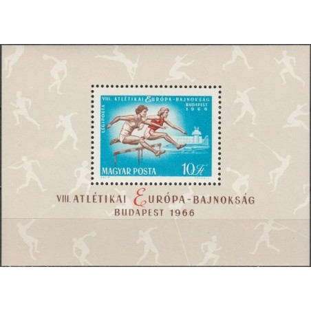 Vengrijos pašto ženklai (1966). Atletika (Europos čempionatas)