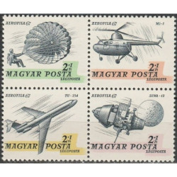 Vengrijos pašto ženklai (1967). Aviacijos istorija